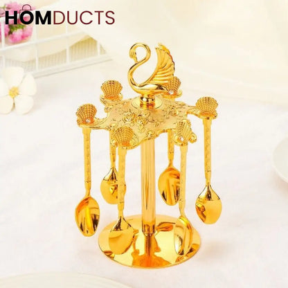 Luxury spoon Set With Stand