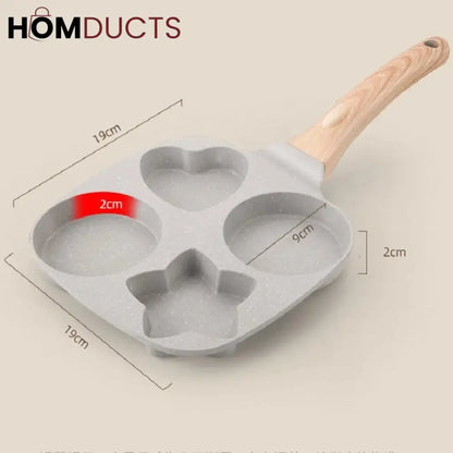 Marble Coated 4 Portion Frying Pan