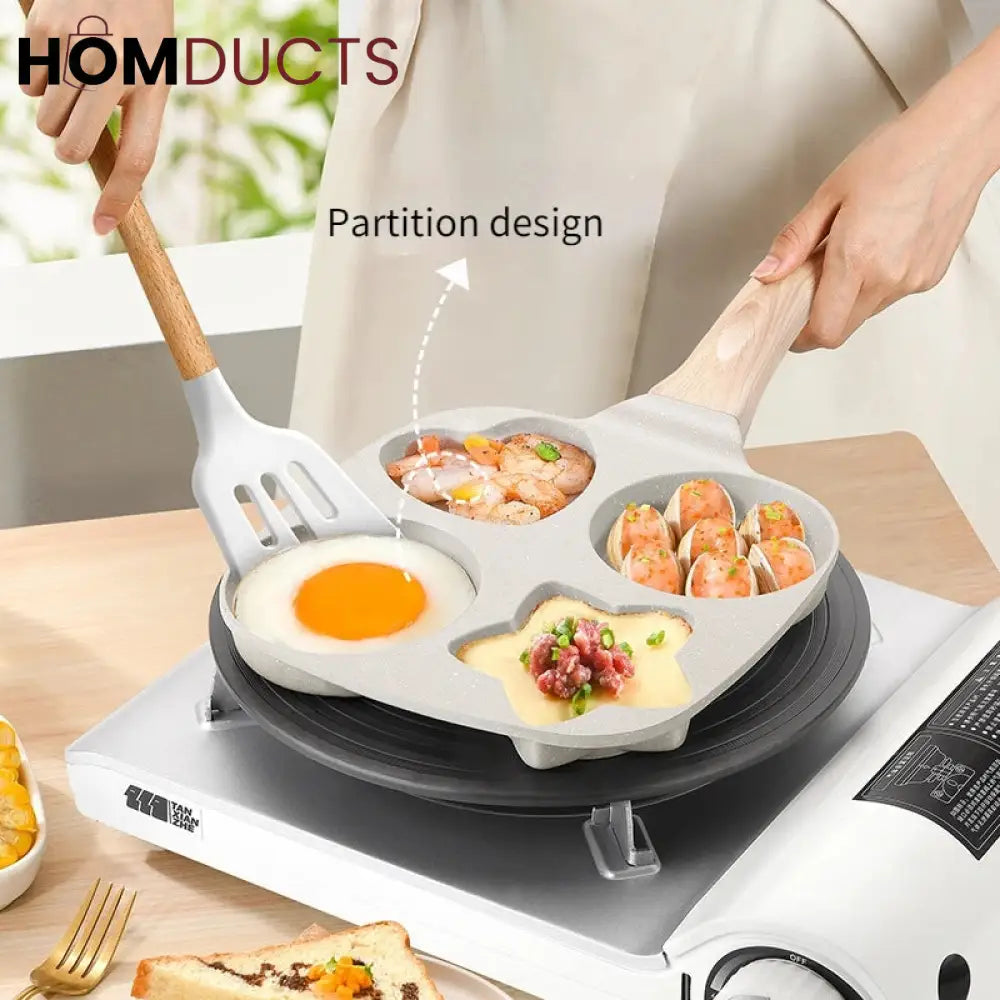 Marble Coated 4 Portion Frying Pan