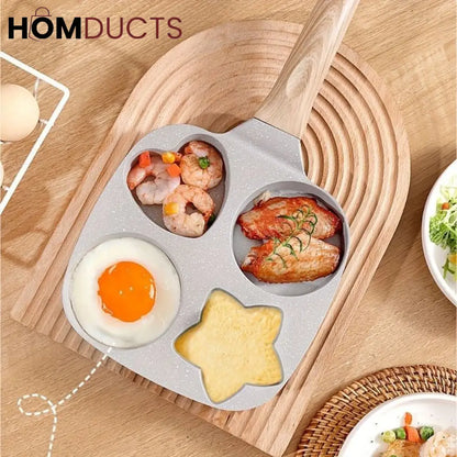 Marble Coated 4 Portion Frying Pan