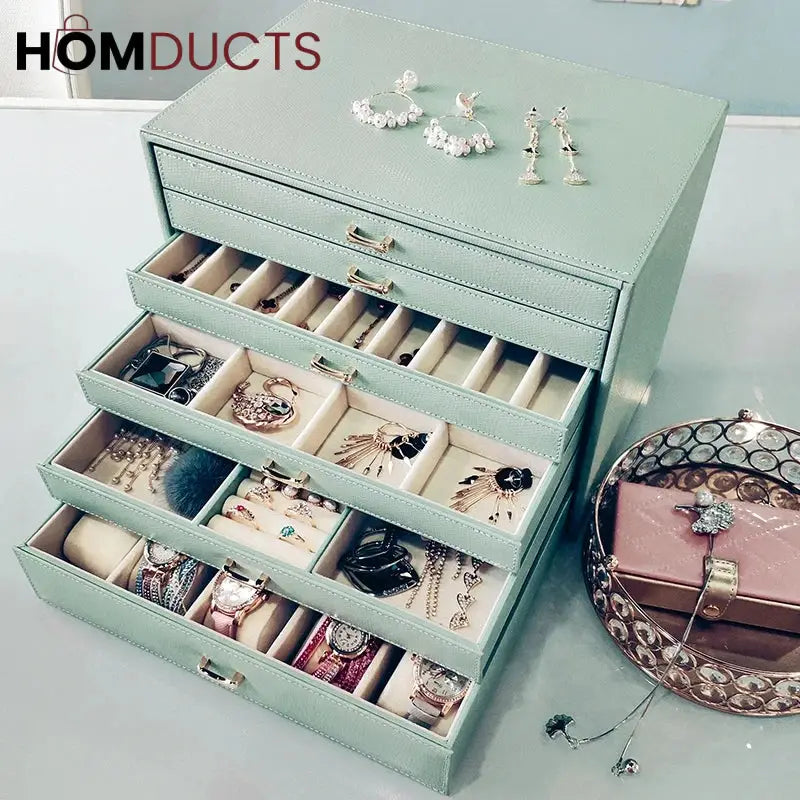 Multilayer 5 Drawer Jewelery Organizer