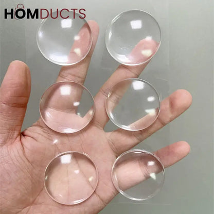 Self-Adhesive Silicone Door Handle Wall Protector – Shock Absorbing Bumper Pads for Walls, Furniture & Appliances 6pcs